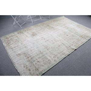 Tapis vintage 5,6x9 pieds, tapis turc, tapis oriental vert en laine - Product Image 2