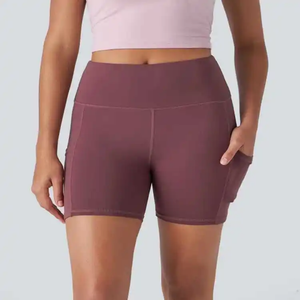 Customization Logo Gym Workout <b>Short</b> Women Gym <b>Shorts</b> for Running Fitness Girls newest solid breathable custom high waist - Product Image 6