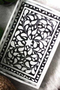 Plateaux de service en incrustation d'os Meilleur plateau de service Équipement de service indien par million d'art par l'artisanat en croissant - Product Image 2