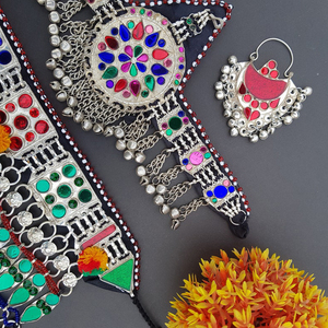 Produit à succès prêt à être expédié, ensembles de bijoux afghans, nouvelle mode, boucles d'oreilles et collier afghans pour femmes - Product Image 5