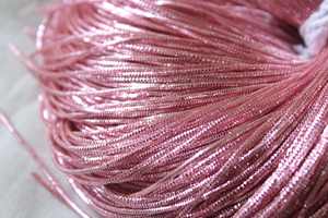 Fil de cuivre métallique en gros pour broderie, perlage et fabrication de bijoux, fil de broderie français Dabka 1 mm - Product Image 5