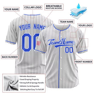 Maillot de baseball avec logo brodé personnalisé bonne vente vêtements d'entraînement respirants avec techniques imprimées coupe régulière - Product Image 4