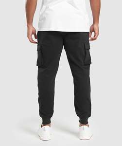 Pantalons de survêtement d'hiver de couleur unie pour hommes, bas de jogging, polyester antistatique, coton, bas de sport pour adultes - Product Image 3