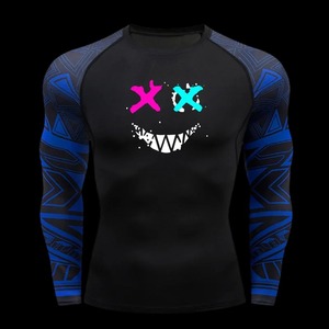 Rashguard de gymnastique à manches longues pour homme Sublimation masculine BJJ Jiu Jitsu maillot de boxe T-Shirt personnalisable - Product Image 3