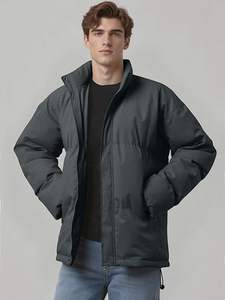 Venta al por mayor a granel chaqueta acolchada personalizada hombres 2025 Cálido impermeable ligero aislado invierno prendas de vestir exteriores OEM chaquetas de moda proveedor - Product Image 3