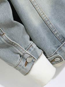 Vestes en jean pour hommes Veste en jean pour hommes de style sport personnalisé pour vêtements de plein air avec personnalisation complète - Product Image 3