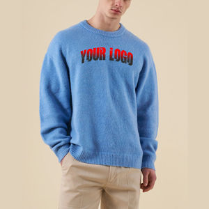 Suéter de Punto 100% Algodón para Hombre, Suave y Cálido para Invierno, Textura Acogedora, Corte Elegante, Diseño Casual, Transpirable y Ligero - Product Image 5