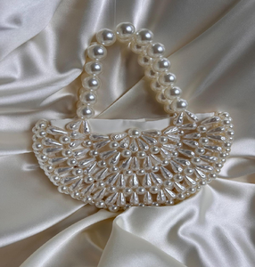 Sac à main opulent en perles dorées facettées sphériques avec deux poignées supérieures confortables, parfait pour les événements glamour, à prix de gros - Product Image 3