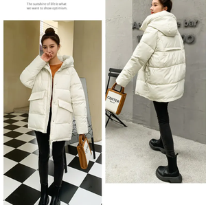 Wholesale High Quality Full Zip up Puffer <b>Jacket</b> Winter Plain Quilted Windproof Bubble Outwear Puffer <b>Jackets</b> for Unisex - Product Image 4