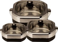 Casserole isotherme King International en acier inoxydable, ensemble de casseroles à double paroi, boîte à lunch bento, chauffe-plat