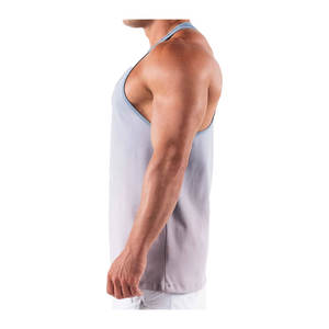 Breathable Gym <b>Singlet</b> Tank Top <b>For</b> <b>Men</b> Sublimated Design 90% Polyester 10% Spandex Fitness Bodybuilding Gear - Product Image 3