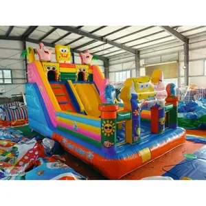Gran Parque Infantil Inflable de Bob Esponja para Exteriores, Equipo de Entretenimiento - Product Image 2