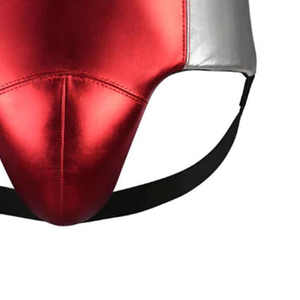 Offre Spéciale fait sur mesure boxe aine garde protecteur Kickboxing formation gagnant aine protecteur Original cuir aine garde - Product Image 5