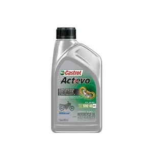 Castrol Actevo 4T 10W-40 Synthetic Blend Motorcycle Oil, 1 Quart