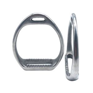 Equipo ecuestre de construcción Premium Estribos para carreras de caballos Estribos para montar a caballo de estilo inglés cómodos de aluminio - Product Image 4