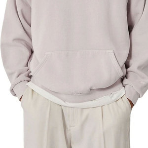 Sweat à capuche vintage personnalisé pour hommes, délavé à l'acide, nouveau design, surdimensionné, coton, sérigraphie, mode 3D, veste avec logo brodé ODM - Product Image 3