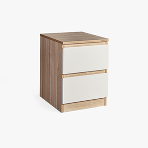 Modern Minimalist <b>Bedside</b> Table Solid Wood and Marble Nightstand/Cabinet for Home or Apartment Smart Design - Product Image 2