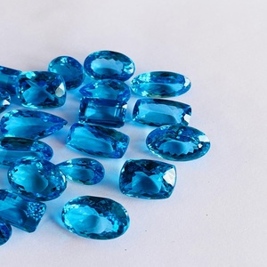 AAA พลอยบราซิลเลี่ยนให้ความร้อนด้วยบุษราคัมสีฟ้าจากสวิสสำหรับทำเครื่องประดับได้รับการรับรองว่ามีจำนวนจำกัด - Product Image 3