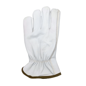Gants de sécurité d'hiver en cuir de chèvre pour l'extérieur, longueur poignet, avec doublure thermique respirante et écologique, à pouce clé, unis - Product Image 2