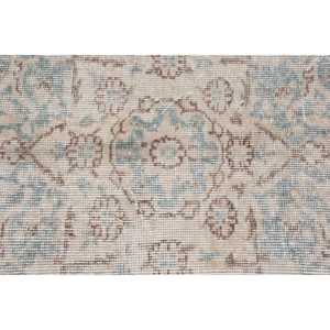 Alfombra Turca de 8.4x11.7 pies, Alfombra Vintage con Estampado Animal Azul, de Lana - Product Image 5