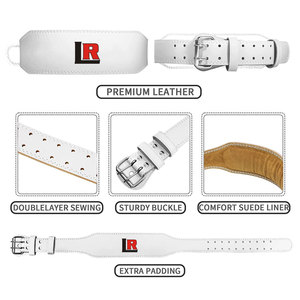 เข็มขัดยกน้ำหนักหนังวัวน้ำหนักเบาสำหรับมืออาชีพใช้ได้ทั้งชายและหญิงอุปกรณ์เพื่อความปลอดภัยในการออกกำลังกาย - Product Image 3