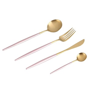 Ensemble de couverts en acier inoxydable brossé blanc mat vintage, couverts de luxe de haute qualité, fourchettes, cuillères, couteaux faits à la main, utilisation sur table - Product Image 2