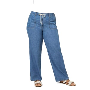 Pantalones/Pantalones de Vestir Acampanados con Cintura Alta, Color Sólido, Transpirables, con Lazada, Estilo Y2K, Jeans de Pierna Ancha para Mujer, Moda 2025 - Product Image 1