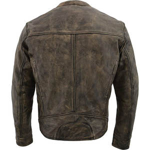 Veste à col montant en cuir de mouton pour hommes de haute qualité du fabricant direct pour la saison d'hiver vendeur chaud avec marque privée - Product Image 2