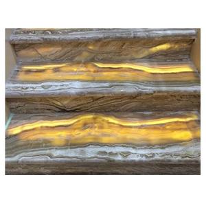 Escaliers en onyx rétroéclairés de style unique, escaliers en onyx à bon prix pour la décoration intérieure, bande de roulement d'escalier en marbre onyx - Product Image 1