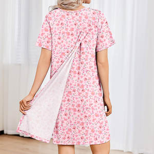 Prix de gros, qualité d'exportation, blouses imprimées pour hommes et femmes, 100% polyester, blouses d'hôpital, utilisées pour les patients pendant le traitement - Product Image 6