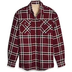 봄과 가을 남자 격자 무늬 셔츠 후드 플란넬 따뜻한 셔츠 남성 유행 캐주얼 셔츠 재킷