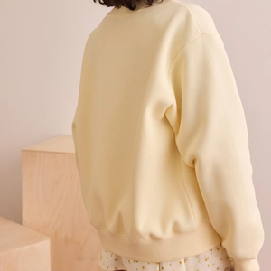 Sweat-shirt à capuche surdimensionné pour femmes personnalisé en éponge française col montant long devant logo en coton de haute qualité - Product Image 2