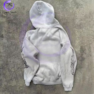 Pull 2025 plus récent Style OEM ODM Service personnalisé fait 2 pièces sweats à capuche et pantalons de survêtement lavage à l'acide survêtements - Product Image 3