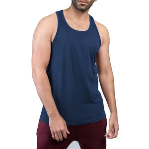 <b>Men's</b> Fitness Gym Tank Top <b>Black</b> Cotton Workout Stringer Bodybuilding Singlet Fashion Compression T-Shirt Running Polyester - Product Image 6