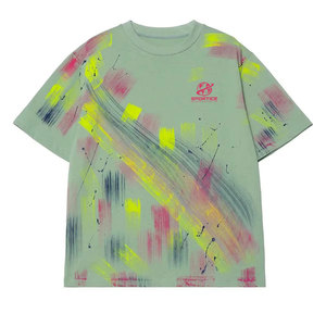 Créez votre propre logo, t-shirt pour homme en mélange polyester/coton personnalisable, manches courtes, respirant, écologique, streetwear décontracté - Product Image 1