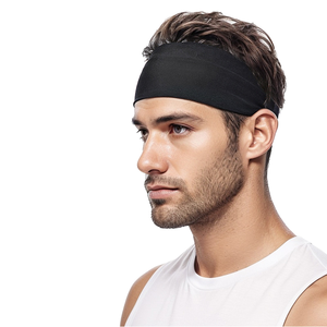 Bandeau de sport en coton absorbant la transpiration, antidérapant, écologique, fin, sec, protection de la tête pour le basketball, la course à pied, le fitness, le printemps - Product Image 1