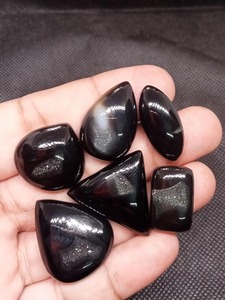 High on Demand Natural Black Druzy Cabochon for Pendant <b>Rings</b> Necklaces DIY Jewelry Making From <b>Indian</b> Supplier - Product Image 2