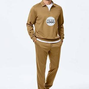 <b>men's</b> Tracksuits 2 Piece Casual Athletic Sweatsuit <b>Quarter</b> <b>Zip</b> Pullover Long Sleeve Running Sport Tracksuits - Product Image 1
