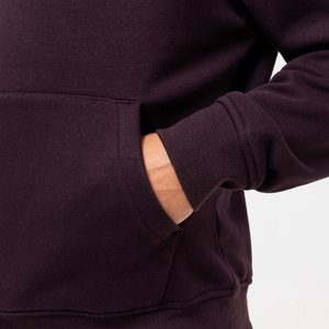 เสื้อฮู้ดผู้ชายทรงหลวมสีพื้นไม่มีเชือกผูก - Product Image 4