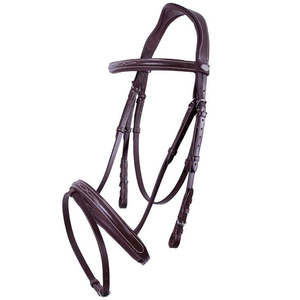 Brida ecuestre de cuero para montar a caballo con logotipo personalizado Bridas duraderas a la venta - Product Image 3