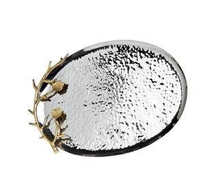 Tazones de vendedor caliente de tendencia y bandeja de servicio de acero inoxidable de diseño moderno dorado - Product Image 2
