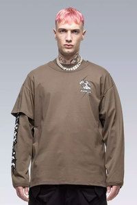 Camiseta Techwear de talla grande para hombre, ropa informal táctica Cyberpunk blanca con bolsillos impermeables, estilo Ninja - Product Image 5