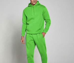 Survêtement unisexe personnalisé à capuche uni style streetwear |   Ensemble de jogging en molleton 100% coton de qualité supérieure |   Tenue de mode d'hiver - Product Image 3