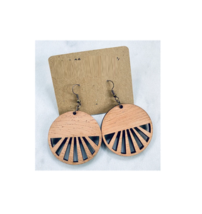 Boucles d'oreilles en bois de qualité durable fête d'anniversaire de qualité incroyable portant des boucles d'oreilles en bois au prix d'usine produit - Product Image 3