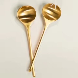 Hotel Supply Stainless Steel Salad <b>Serving</b> Fork <b>Spoon</b> Set Food Grade - Product Image 4