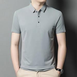 Nueva Llegada Ropa de Otoño Nueva Camiseta Polo 100% Algodón Hombre Lisa Mejor Calidad Transpirable Ropa Casual Camisetas Polo Servicio OEM - Product Image 4