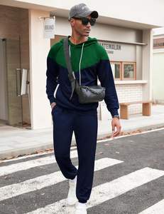 SUDADERO de algodón 100%, conjunto ligero con capucha, cierre de cordón, invierno, ecológico, lavado a la piedra, estampado de diamantes de imitación adornados - Product Image 4