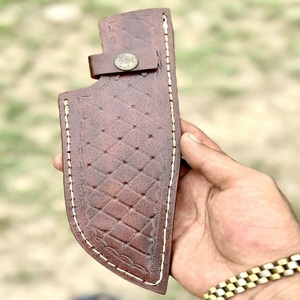 Handmade Customized OEM Sheath Pouch for Fixed Blade Knife for <b>Camping</b> and Hunting Genuine Leather - Product Image 3
