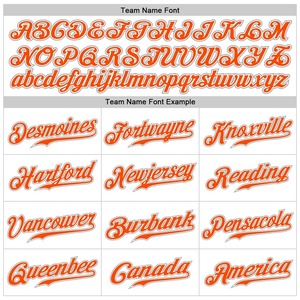 Maillot de baseball authentique personnalisé blanc orange-gris - Product Image 5