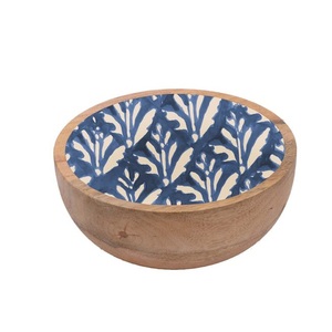 Royal Look Home & Hotel Vaisselle Décoration Bol en bois rustique pour la conception à la main Salade de fruits Mélange et service Bol en bois - Product Image 2